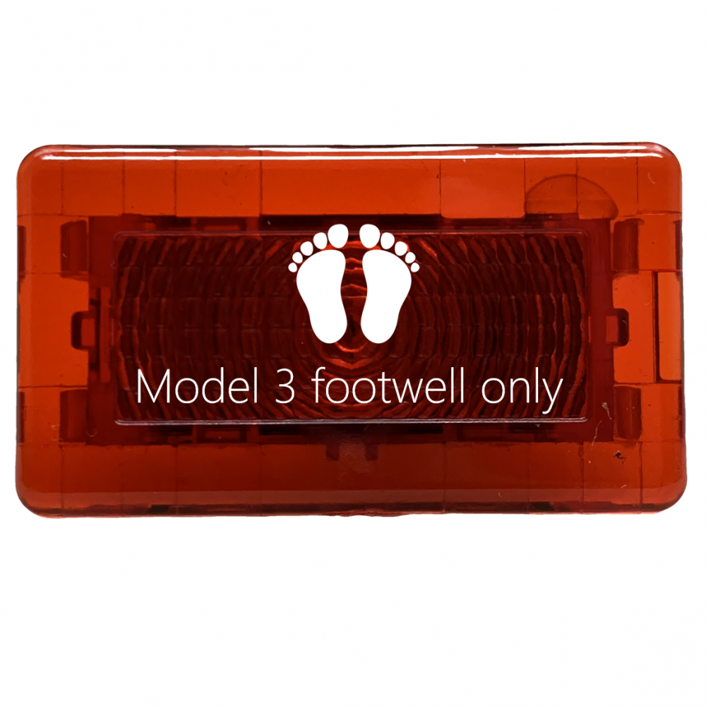 LED-lys Fotbrønn Tesla Model 3 & Y