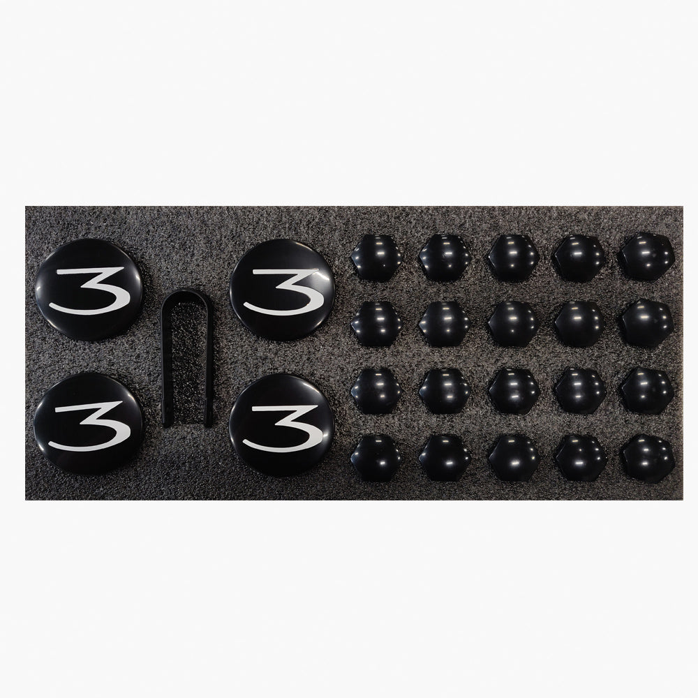 Aero Wheel Cap Kit Tesla Model 3 og Y