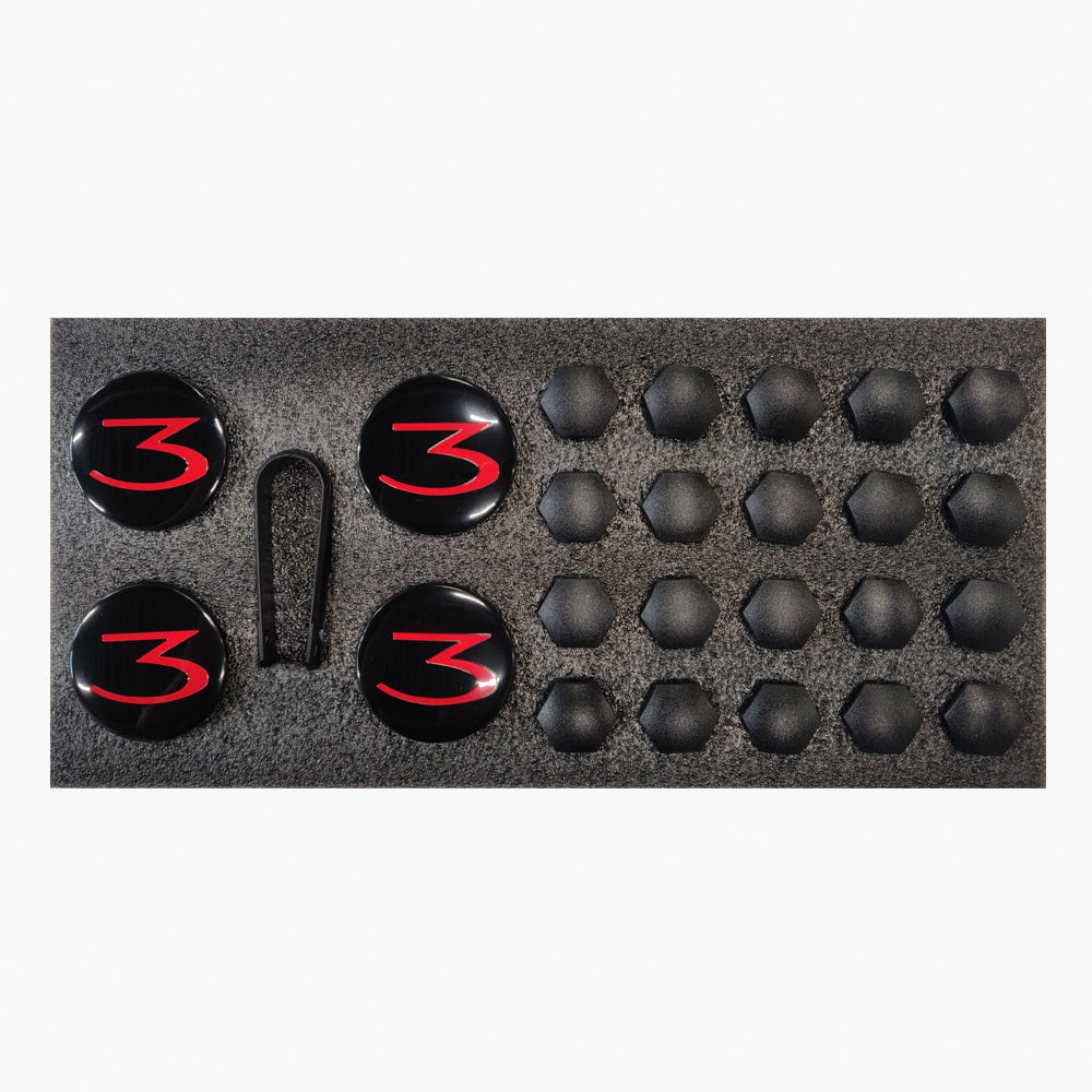 Aero Wheel Cap Kit Tesla Model 3 og Y