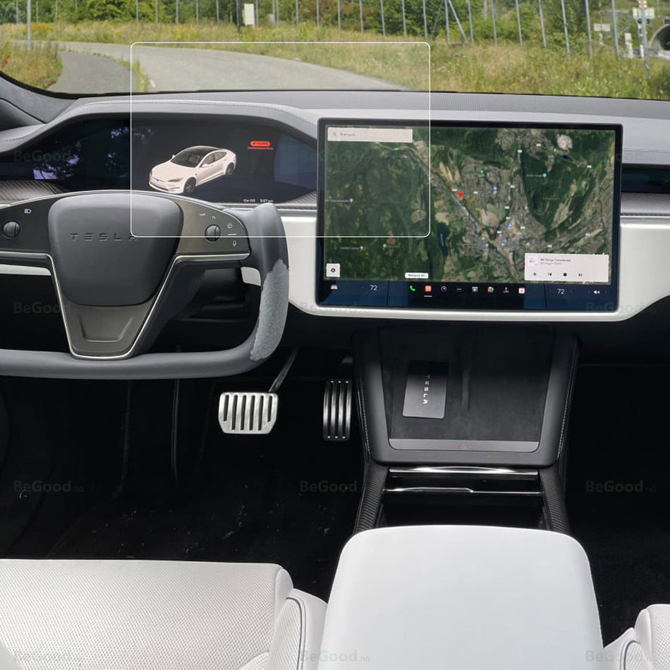 Temperert glass (9H) Tesla Model S & X 2022->