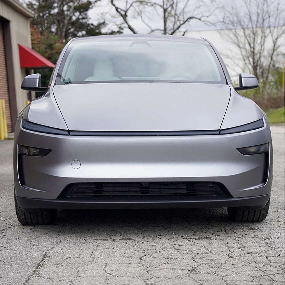 Tesbros - Sotet PPF-beskyttelse frontlykter og lysstripe – Tesla Model Y Juniper