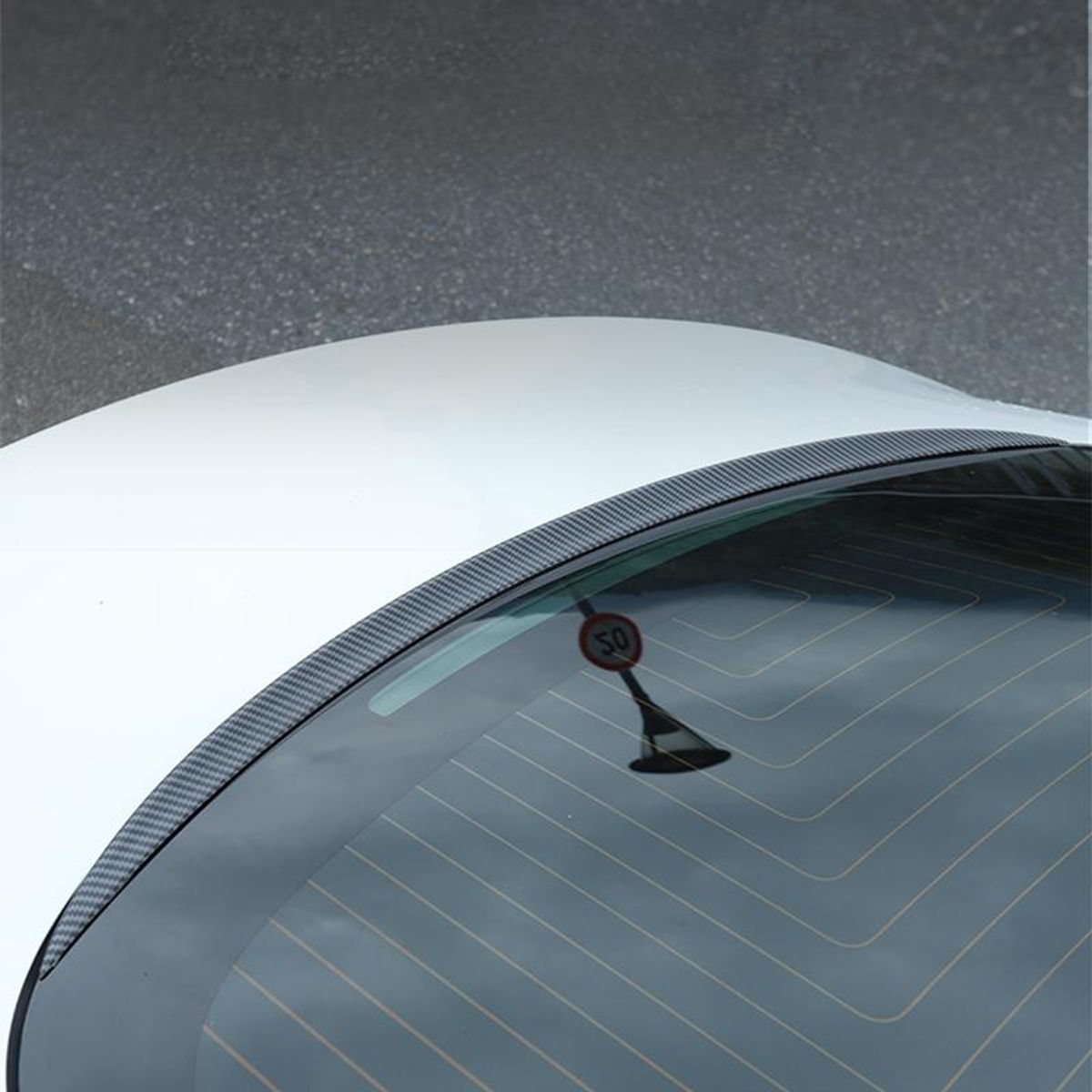Regn-avleder Trunk spoiler Tesla Model 3