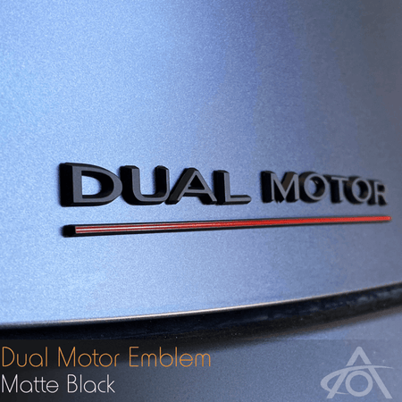 Dual Motor Emblem Tesla