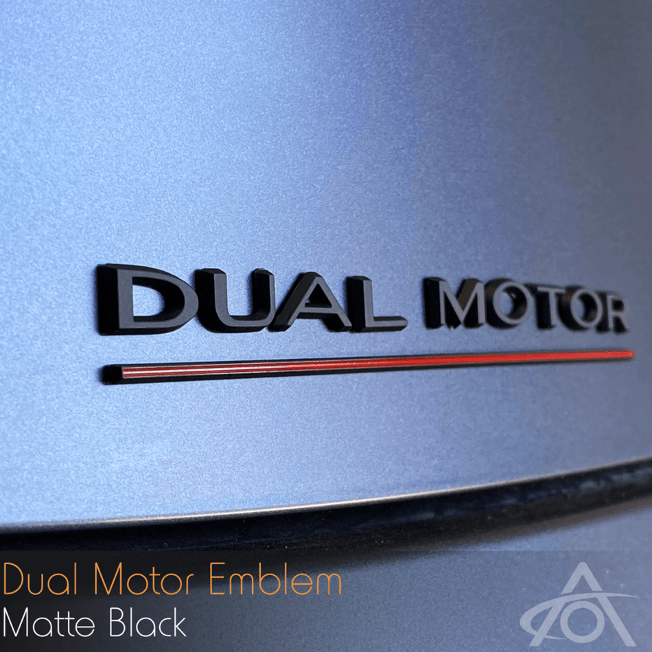 Dual Motor Emblem Tesla