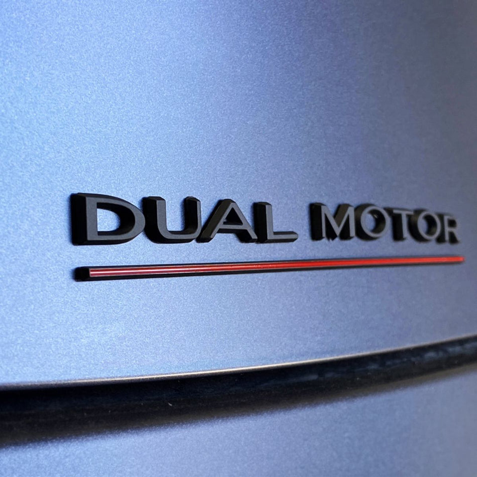Dual Motor Emblem Tesla