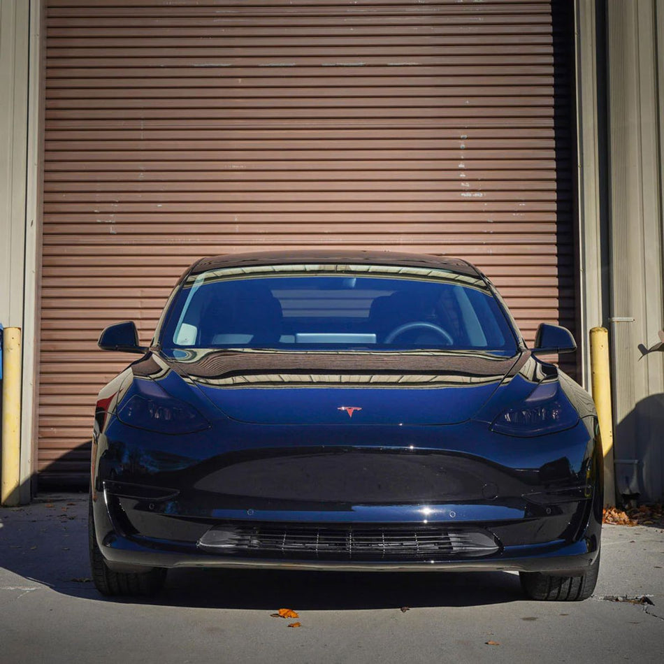 TesBros Sotet Front- & tåkelys-beskyttelse Tesla Model 3 & Y