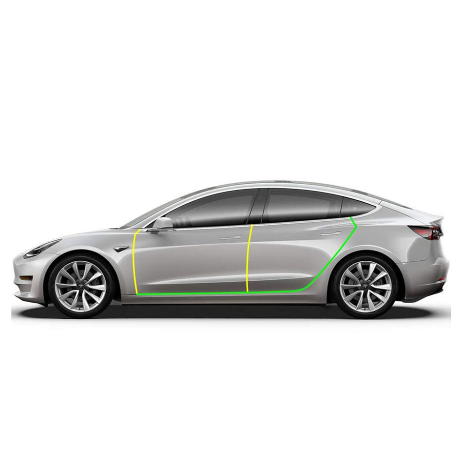Dørlister støyreduksjon Tesla Model 3 og Y