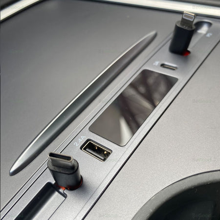 USB Hub Bar - Tesla Model 3 & Y - Uttrekkbare ladekabler