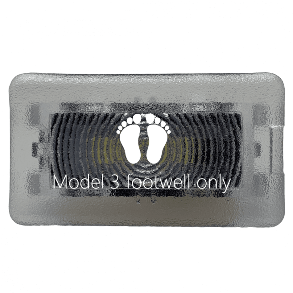 LED-lys Fotbrønn Tesla Model 3 & Y