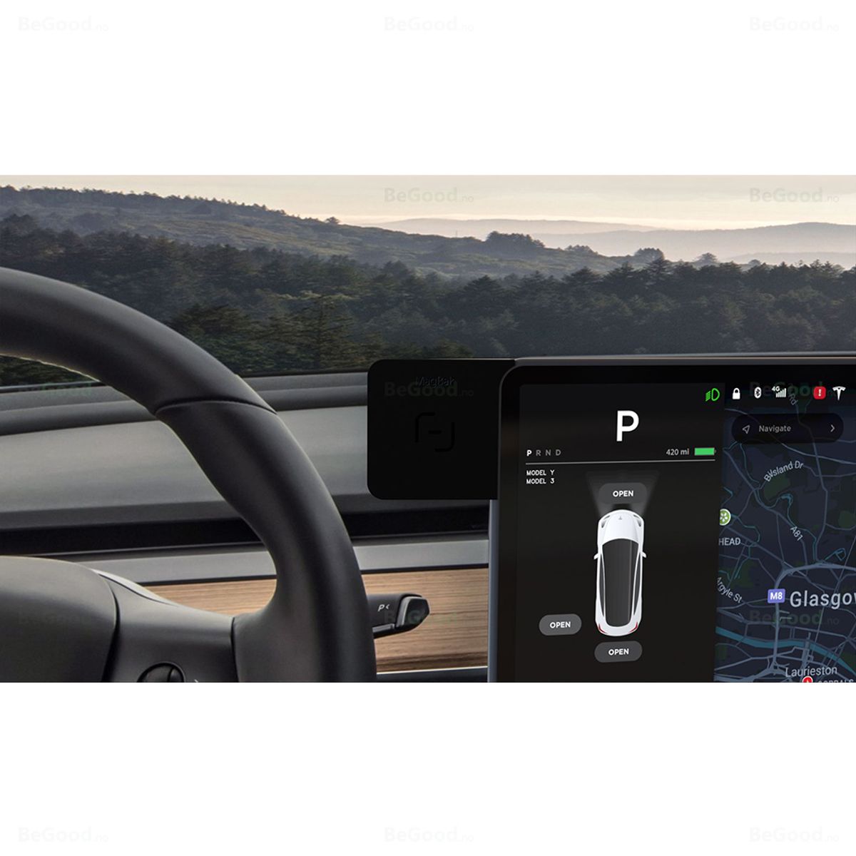 MagBak Trådløs lader for Tesla Model 3 og Y
