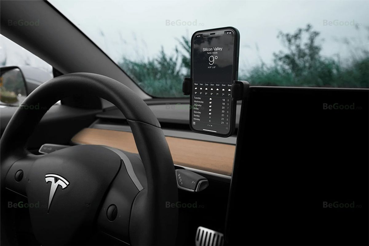 Jowua mobilholder med trådløs lader Tesla S 3 X Y