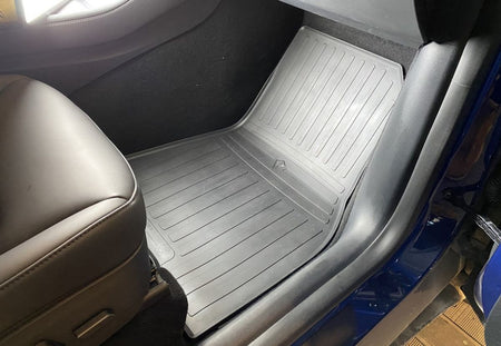 Gulvmatter Tesla Model Y - Gummi - Forseter og bakseter