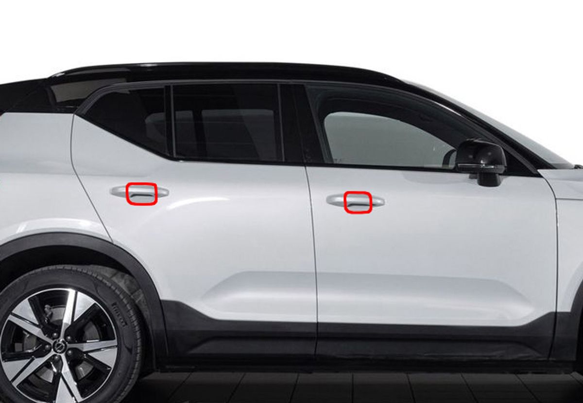 Dørhåndtakbeskyttere. Folie Volvo XC40 2018->