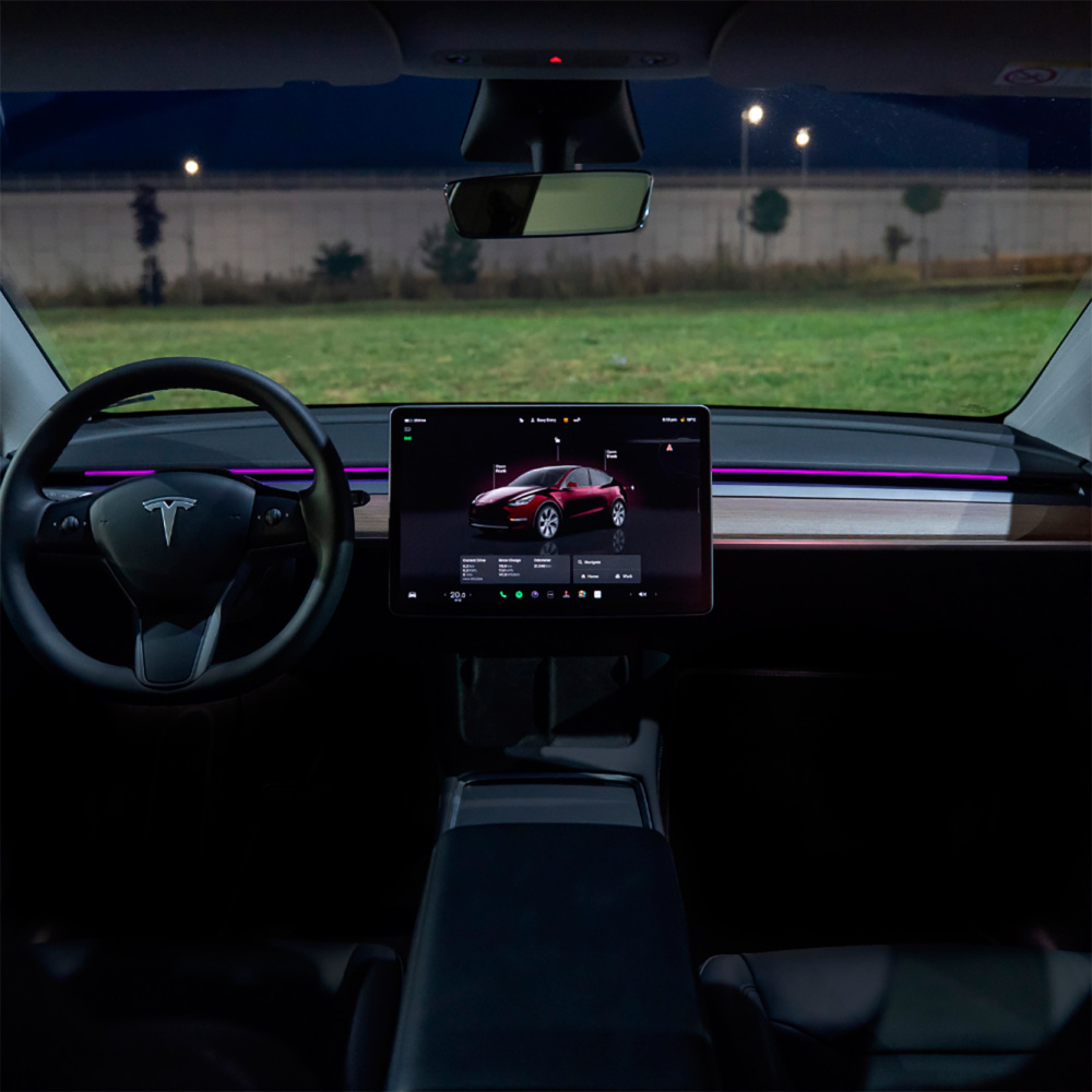 S3XY Strip für Tesla (Model 3 & Y) (LED-Lightstrip, RGB-Beleuchtung, Smarte Ambientebeleuchtung) (Model 3 / Y 2021-2024